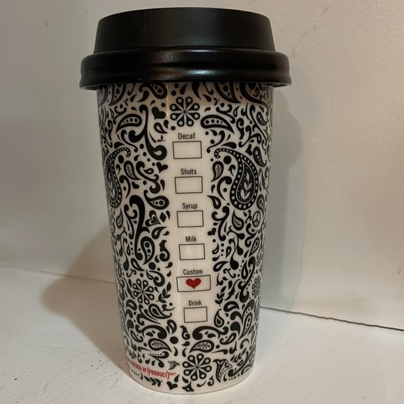 Collectors edition Starbucks ceramic Jonathan Adler thermal travel cup - Picture 3 of 12